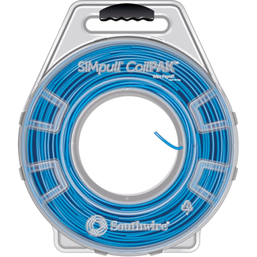 THHN Cable - Stranded, Blue, 10 AWG, 1250ft SIMpull™ CoilPAK™